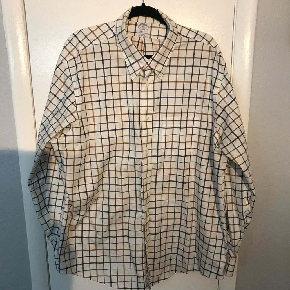 Brooks Brothers Grid Pattern Sportshirt
